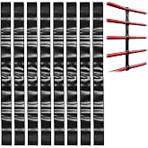 Teyva Daily 8 Pcs Boxing Ring Rope Spacers, PU Leather Two-Sided Ring Rope Separator Straps with Hook and Loop, Alignment Stabilizers for MMA Gym Training Equipment