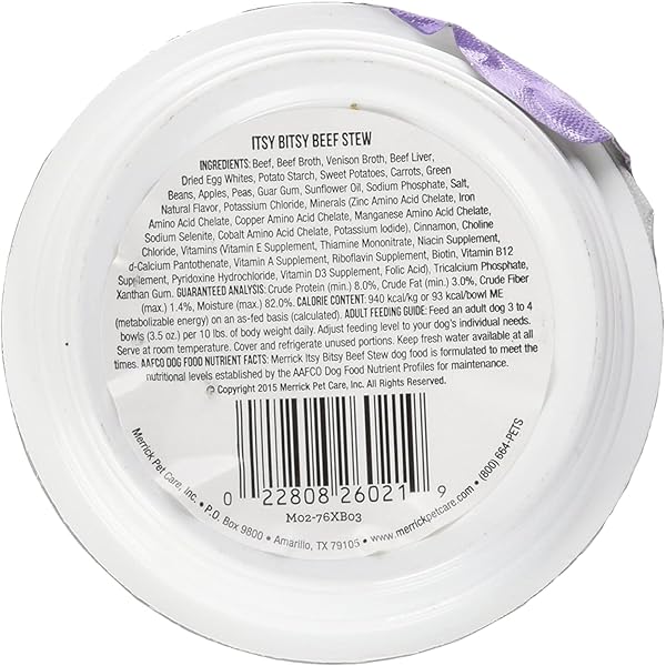 MERRICK LIL’S PLATES 3.5-OZ GRAIN FREE WET FOOD FOR SMALL BREED DOGS12 CANS – ITSY BITSY BEEF STEW