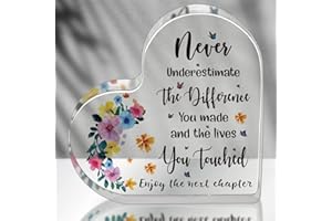 EILCOLY Retirement Gifts for Women Coworker Leaving Gifts Going Away Gift Retirement Gifts Acrylic Keepsake for Colleagues Friends Retired Teachers Nurses Doctor Mom Retirees Boss Leader C019