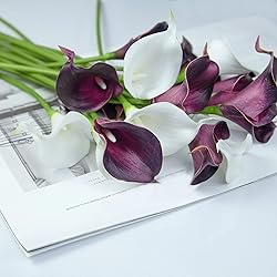ZGPEPEXIA 15 Pcs Real Touch Calla Lily Artificial