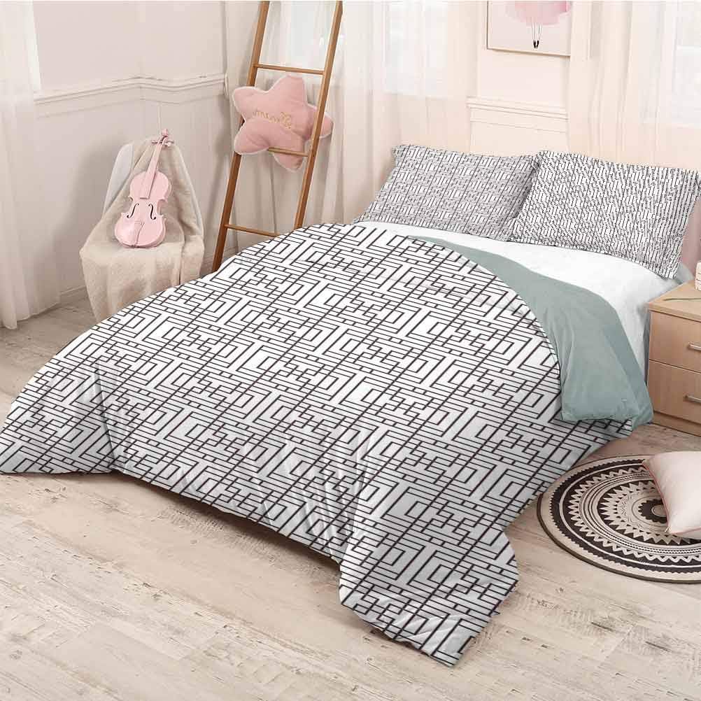 Amazon Geometric Bedding 3 Piece King Bed Sheets Set Soft