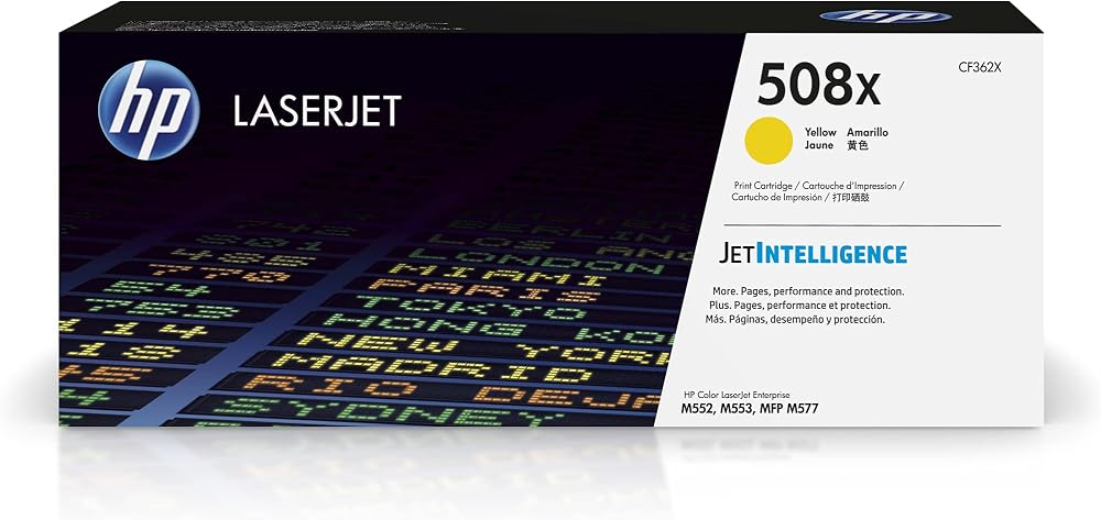 HP CF362X 508X High Yield Yellow Original Toner Cartridge Single Pack
