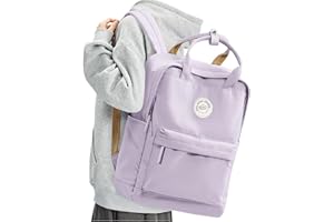 BJLFS Large Purple Lightweight Basic Backpack for High School,College Bookbag for Womens,Travel Laptop Backpacks for Teen Girls,School Bag Casual Daypack