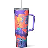 Corkcicle Cruiser Insulated Tumbler - Keeps Drinks Cold 20 Hours - Triple-Insulated Stainless Steel - Spill-Proof Lid - Summer Drinkware Gift - Keeps Drinks Ice Cold - 40 oz - Super Bloom