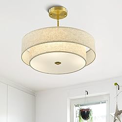 VONLUCE Modern Chandeliers, 18" Drum Chandeliers
