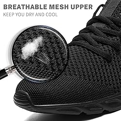 YOSFDC Men's Running Shoes Walking Slip On