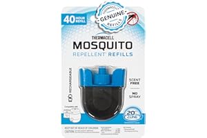Thermacell Rechargeable Mosquito Repeller Refills; Advanced Repellent Formula Provides 20 Foot Protection Zone; Compatible with Thermacell E-Series & Radius Only; No DEET, Spray or Flame