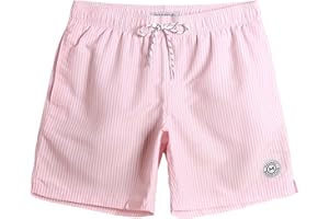 MaaMgic Mens Short Swim Trunks Quick Dry Swimming Shorts Print Bathing Suits with Mesh Lining