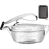 Stylish Lightweight Crossbody Fanny Pack for Men & Women – Unisex Bum Sling Waist Bags with Multiple Pockets and Adjustable Strap Daily, Festival, Travel, Outdoor (Silver)