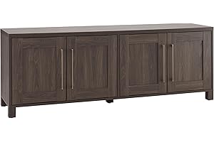 Henn&Hart Rectangular TV Stand for TV's up to 80" in Alder Brown, TV Stands for the Living Room