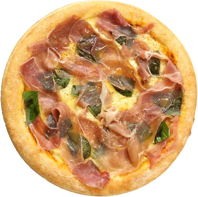 Amazon 冷凍ピザ フランス産ブリーチーズとパルマ産18ヶ月熟成生ハムのピッツァ フレッシュバジル さっぱりチーズ ライ麦全粒粉ブレンド生地 直径約cm ピザプティギャルソン 冷凍ピザ スナック 通販
