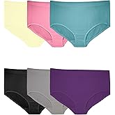 Fruit of the Loom Women's Plus Size Underwear Briefs, Fit for Me, Designed to Fit Your Curves