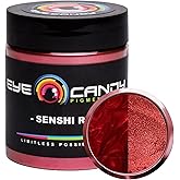 Eye Candy Pigments Premium True Red Mica Powder - Senshi Red (25gr) - for Epoxy, Resin, Soap, Paint, Woodworking, Acrylic Pouring, Bath Bombs, Fishing Lures - DIY Arts and Crafts Additive