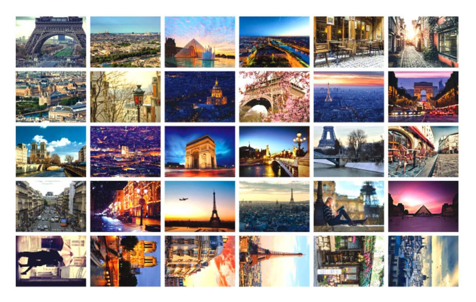 Beautiful World Travel Scenery Post Cards Artistic Retro Landscapes Postcards for School Students Note Cards, Paris,30 PCS