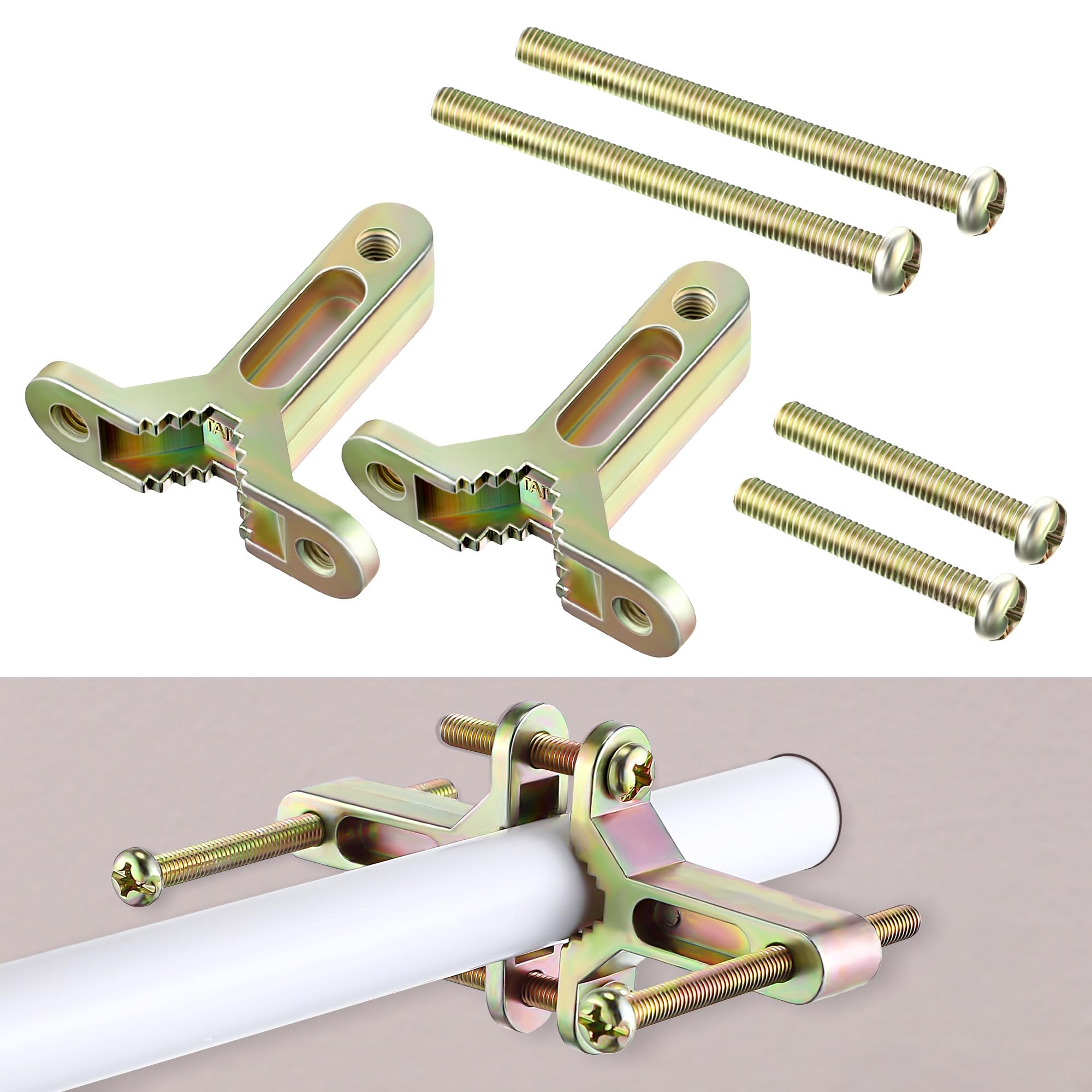 Photo 1 of Enhon Hose Bibb Anchor Fits 1/2-Inch, 3/4-Inch and 1 Inch Supply Lines, Outdoor Faucet Installation Fixing Repair Kit Compatible with 5023, Hose Bib Faucet Quick Fixing Kit (1 Pack)