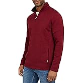 Chaps Men's Regular Fit Long Sleeve Midweight Quarter Zip Fleece Pullover Sweater (S-XXL)