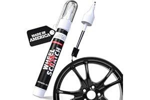 Wheel Scratch Fix® Gloss Black Magic Car Scratch Remover Pen - Alloy Wheel Touch Up Paint Pen for Cars, Curb Rash Removal wit