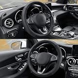 COFIT Microfiber Leather Steering Wheel Cover 37-38 cm Black M view 3