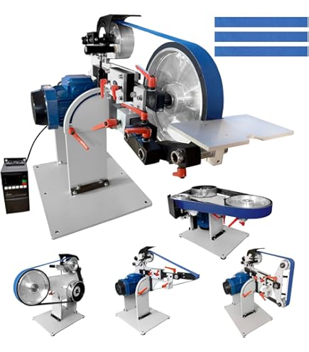 JLD 2 * 72-82Belt Grinder Sander, equipped with 2.2KW VFD, three