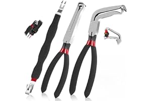 ETCYAOXIN 3 Pcs Electrical Disconnect Pliers for Cars，60 Degree Connector Pliers，Safety Wire Plier,Automotive Tools Electrical ConnectorPliers,ElectricalPlug DisconnectPliers