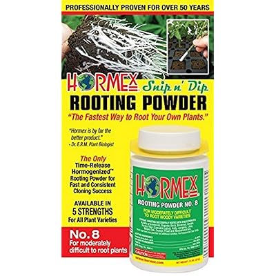 Hormex Rooting Hormone Powder #8 | for Moderately Difficult to Root Plants | Fastest IBA Rooting Powder Compound for Strong &amp; Healthy Roots