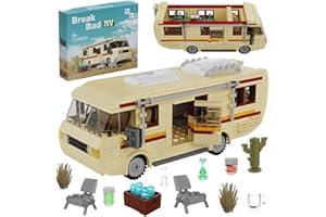 VONADO Break Bad Rv Car Building Set, Car Building Blocks Toys for Boys, Break Bad The Krystal Ship, Creative Camper Van Building Block Merchandise for Fans and Kids Ages 6-12(439 Pcs)