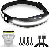 DARKBEAM USB Rechargeable Head Torch LED Headlamp 230° COB Floodlight Clip view 1