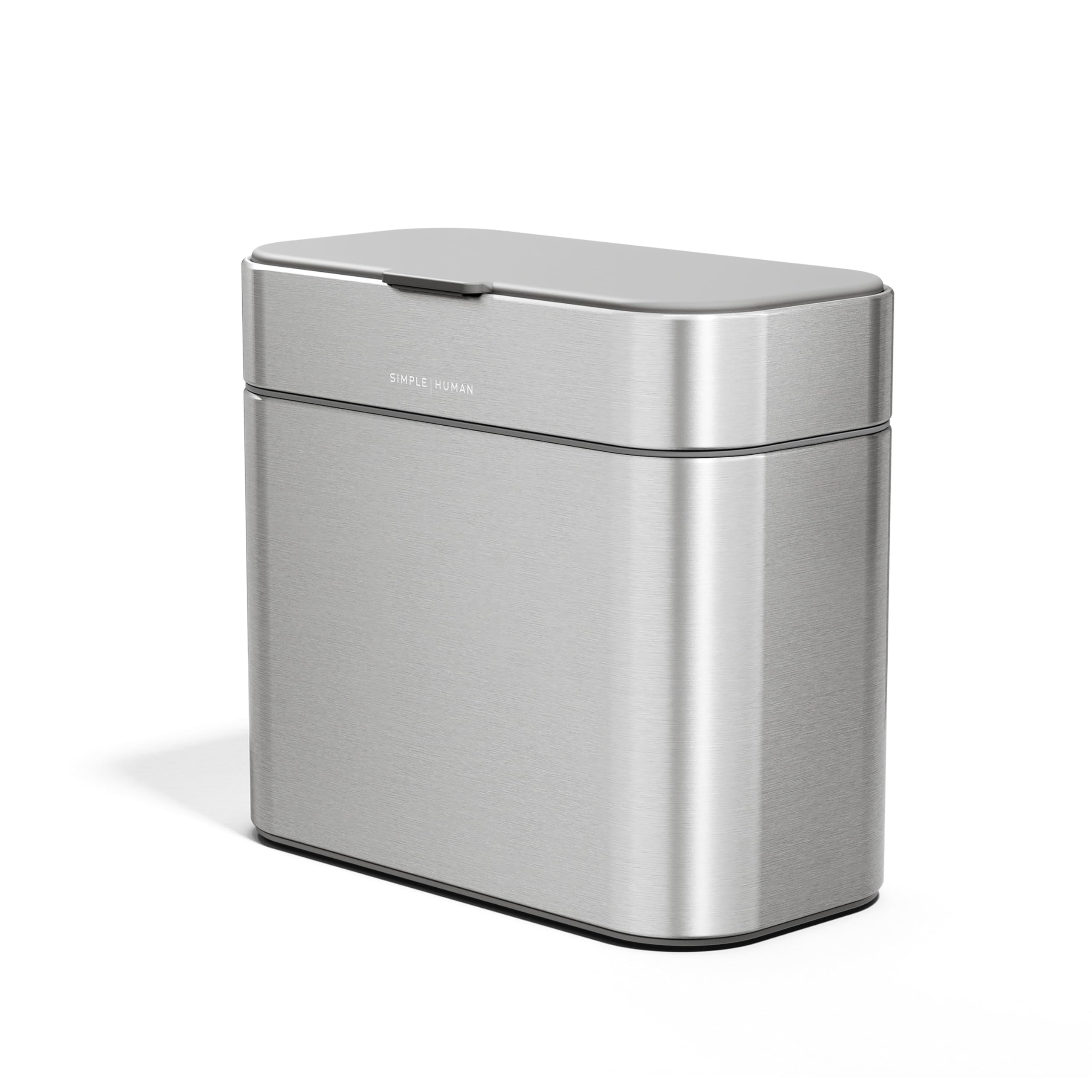 Photo 1 of simplehuman Compost Caddy, Detachable and Countertop Bin, 4 Liter / 1.06 Gallon, Brushed Stainless Steel