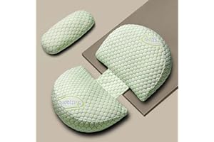 DOARHOO MomNest™ Pregnancy Pillows for Sleeping, Maternity Pillow for Pregnant Women, Adjustable Body Pillow for Pregnant Women, Pregnancy Wedge Pillows Support for Back, Legs, Belly, Hips