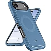 M MYBAT PRO Maverick Series Rogue Edition Phone Case for iPhone Air Case,[Compatible with,Magnetic Back,Anti-Drop,Shockproof,Heavy Duty Protection Black (Black, iPhone Air) (Blue)