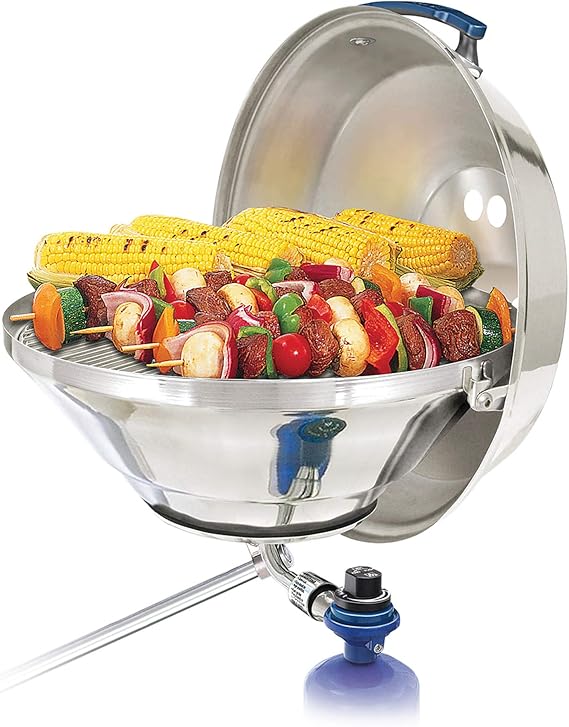 Magma Marine Kettle Gas Grill w/Hinged Lid, Party Size, Grills Amazon