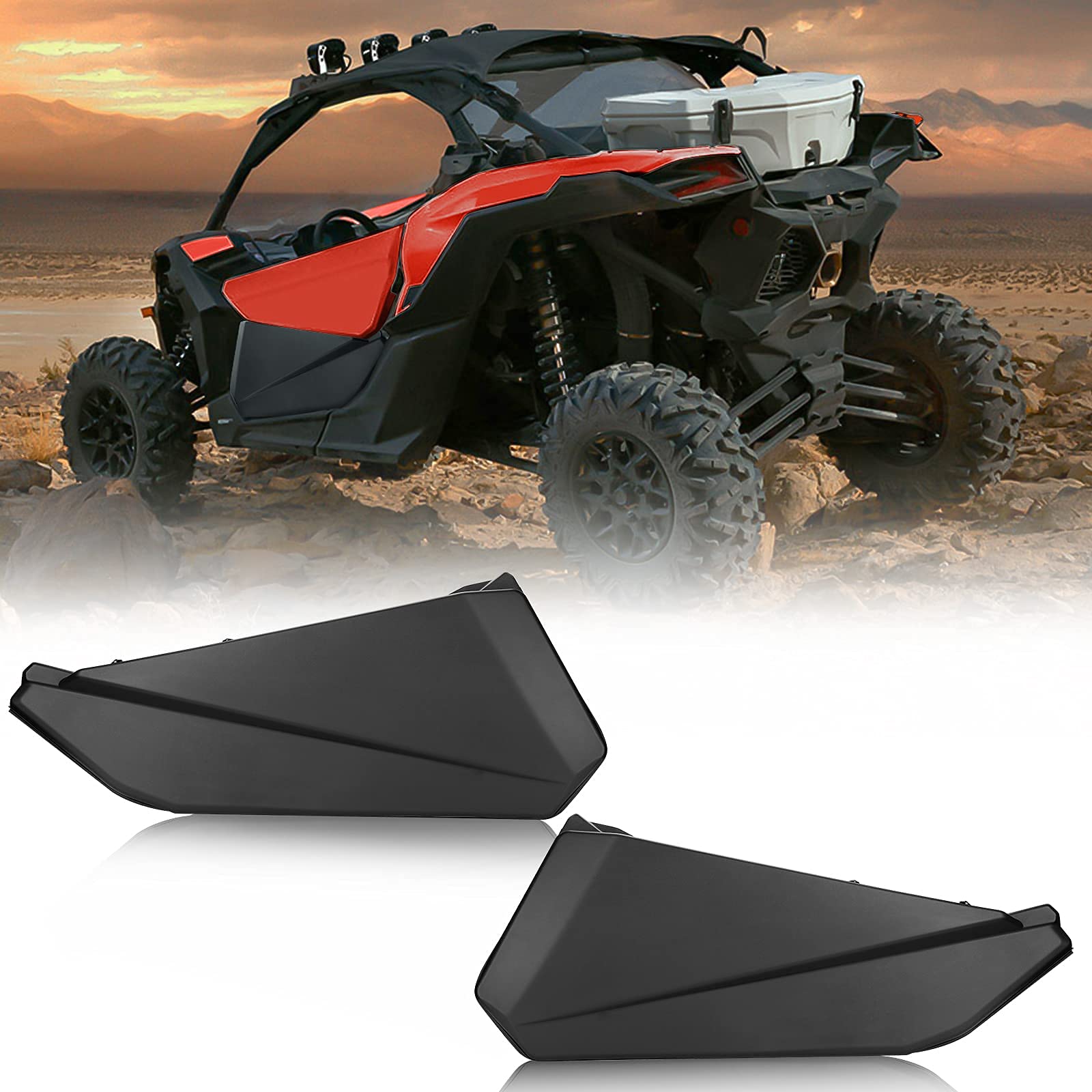 thumbnail interactive-video image 1 of Lower Door Insert For Can Am Maverick X3 R Turbo 2017-2025 – Half Doors, 715002903, Black Plastic 1 of 6
