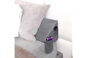 Boiarc Bed Wedge Pillow for Headboard, Pillow Wedge for Headboard Gap (0-7"), Foam Triangle Pillow Wedge, Headboard Wedge Pillow Close The Gap Between Headboard Wall and Mattress Space Filler (King)