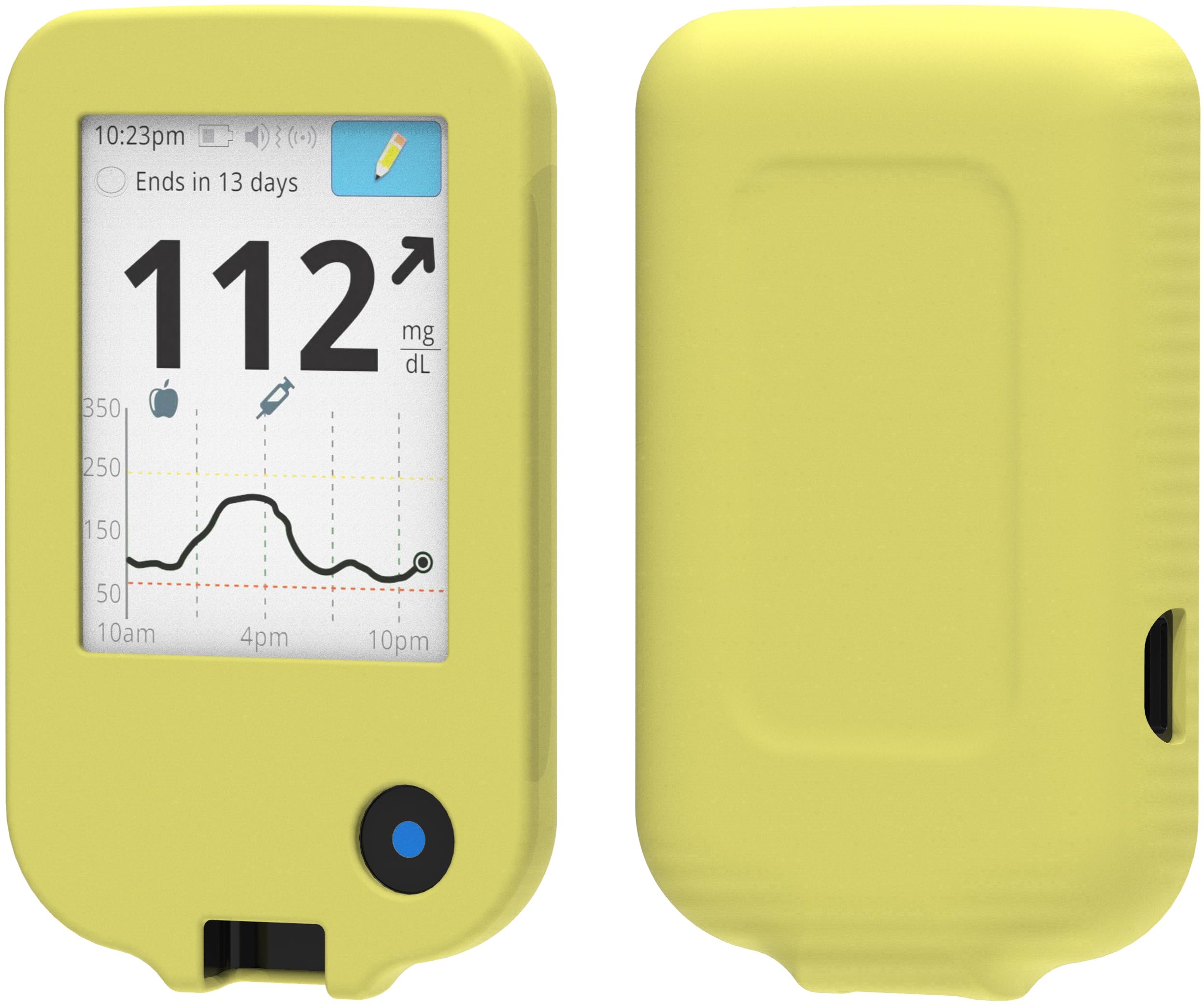 foto-kontor Case for Abbott Freestyle Libre 2 Silicone Cover yellow