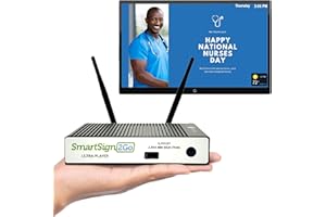 SmartSign2go Ultra Digital Signage 4K UltraHD Media Player with Easy-to-Use Cloud-Based Software (Includes 2-Week Free Software Trial)