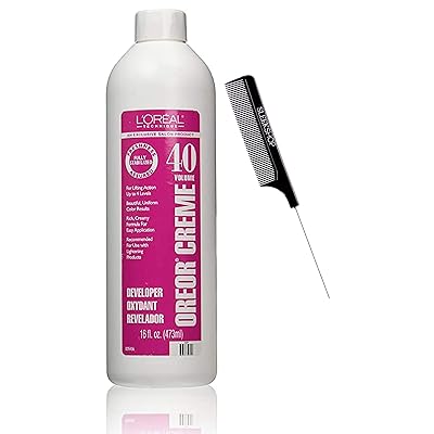 Buy Technique Oreor Creme Developer Activator For Hair Color Dye W Sleek Comb Cream Hydrogen Peroxide Haircolor 40 Volume 12 16 Oz Size Online In Indonesia B0879kyh5l