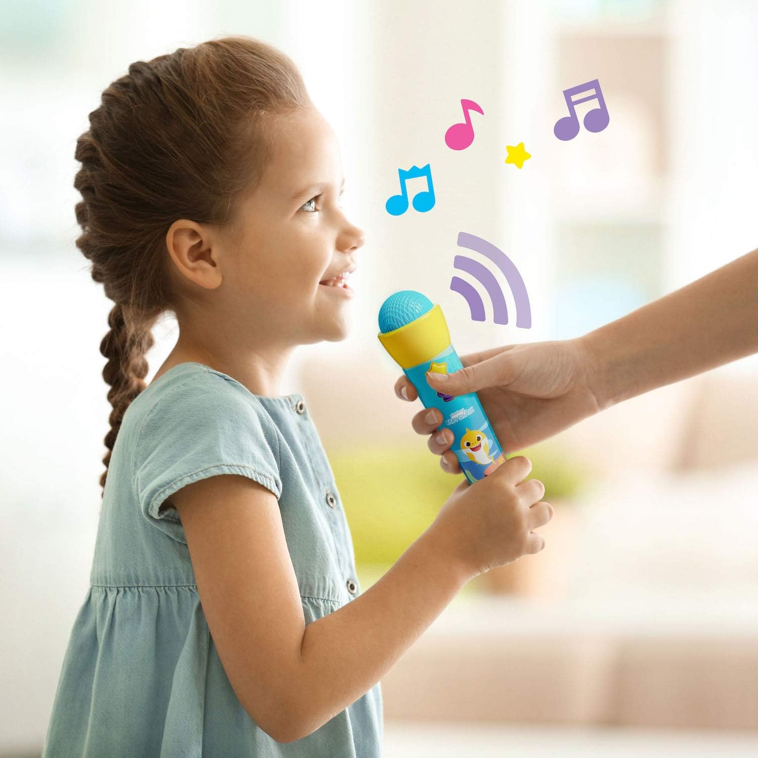 WowWee Pinkfong Baby Shark Official Silly Sing-Along Microphone: Toys & Games
