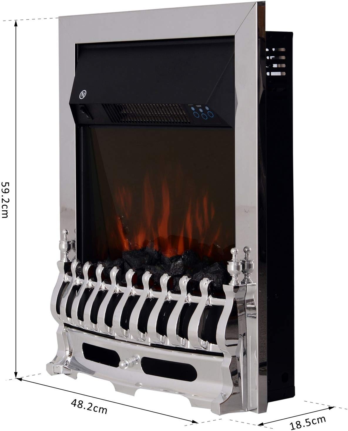 Super Saturday Contemporary Electric Fireplace Coal Burning