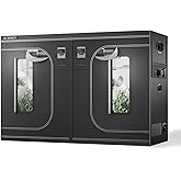 AC Infinity CLOUDLAB 816, Advance Grow Tent 10x5, Thickest 1" Poles, 2000D Mylar Canvas, Lab-Tested Highest Reflectivity, Lar