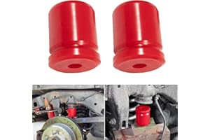 johntruck 1-1304 Rear Polyethylene Bump Stop Speedbump Compatible with Wrangler JK/JKU Sport Sahara Rubicon 2007-2018 (Red, 2PC) (1-1304)