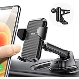 4 in 1【Ultra Steady】 Phone Car Holder for Car Dash/Vent/Windshield/Desk【1 Hand Easy Use】 Car Phone Holder Mount by Quick Rele