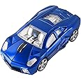 CHUYI Cool Sports Car Shaped Wireless Mouse 1600DPI Cordless Optical Mice with USB Receiver for Office School Home Travel, for PC Laptop Computer Gift (Blue-1 Pack)