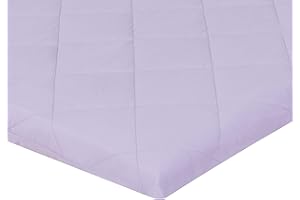 Quilted Pack n Play Playard Sheet, Breathable and Hypoallergenic Thick Playpen Sheet, Fits Most Playard - Purple Fitted Sheet