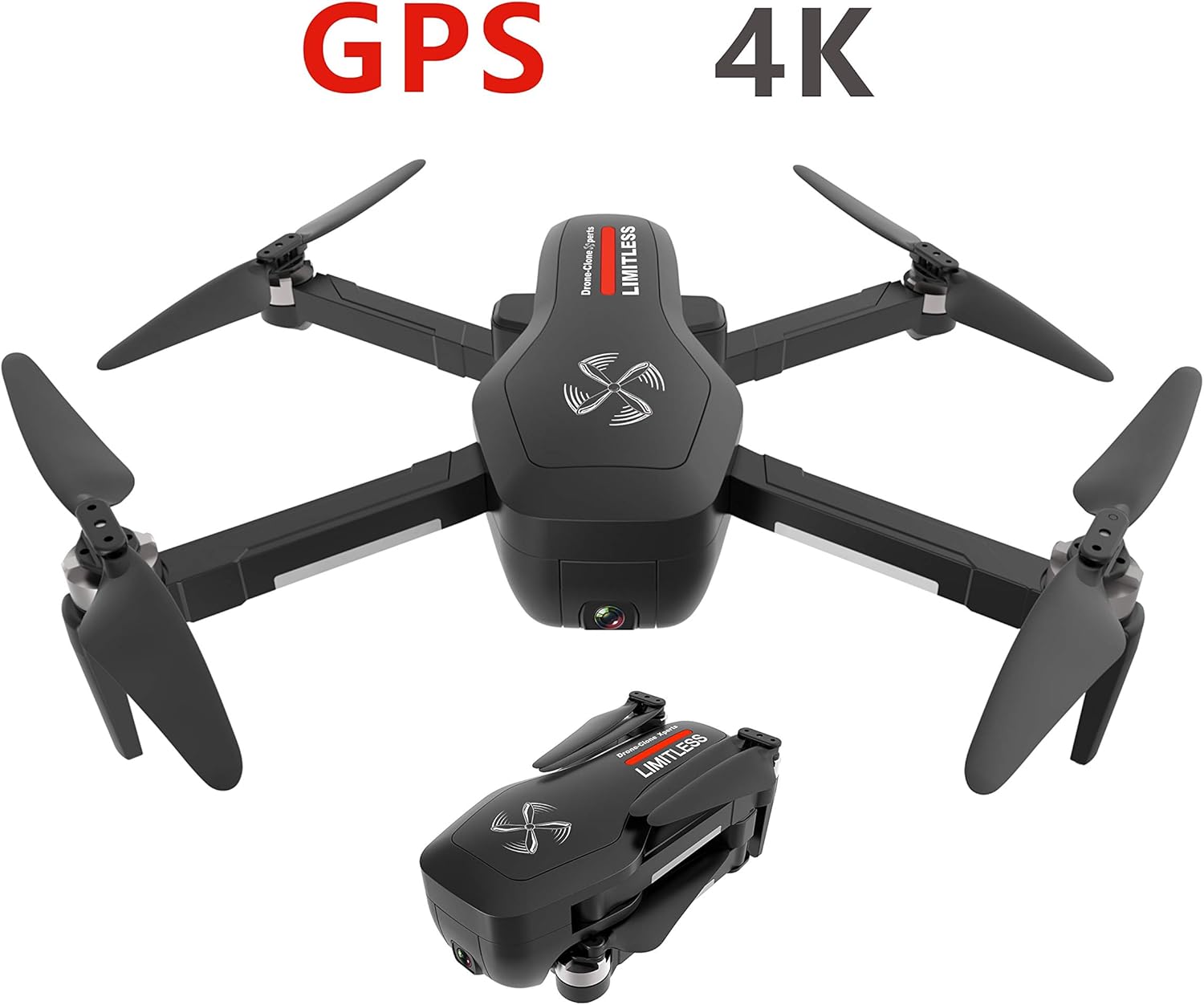 Amazon Com Drone Clone Xperts Drone X Pro Limitless 4k Gps 5g Wifi Dual Camera Brushless Motor Quadcopter Follow Me Mode 25min Battery 800m Distance Toys Games