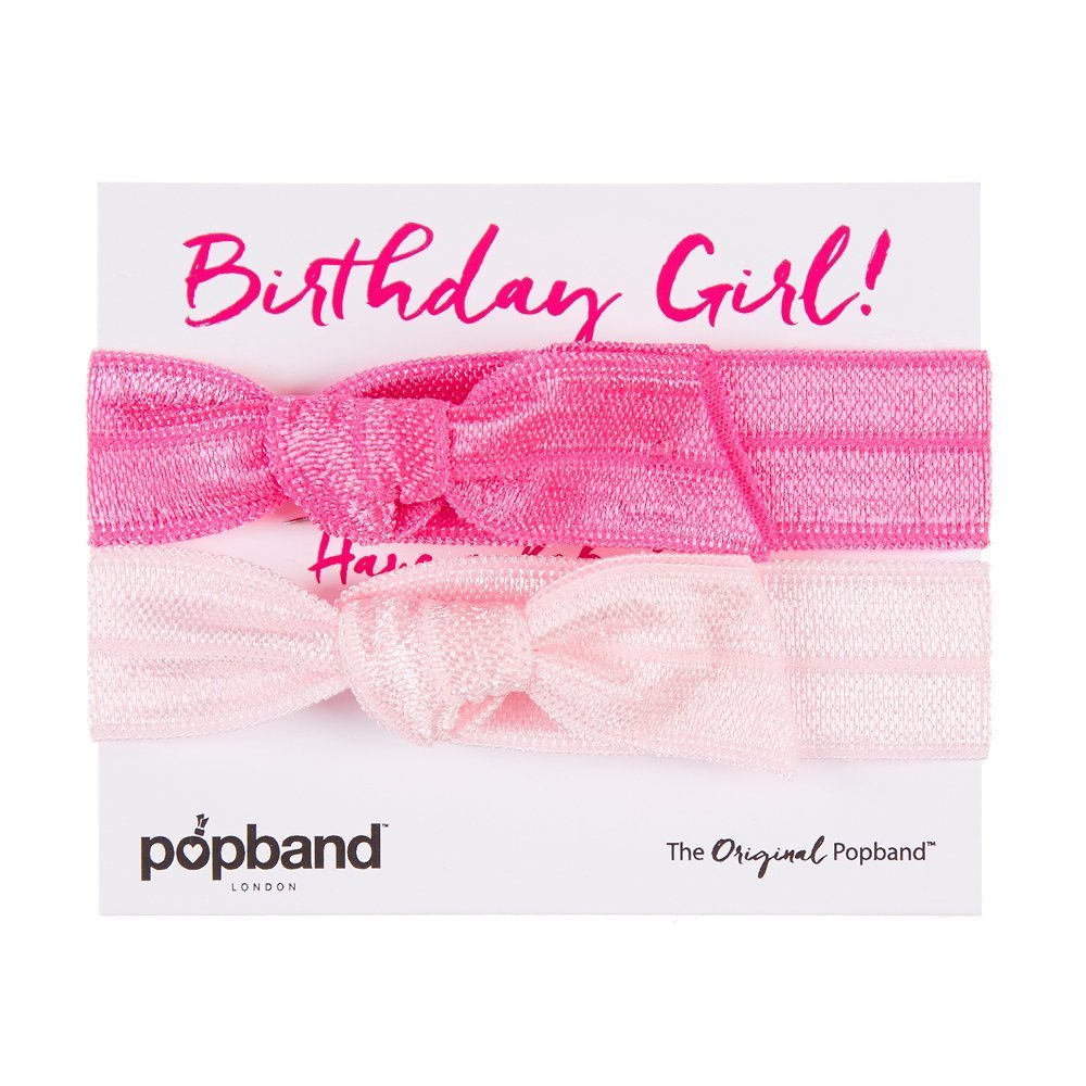 Popband Ponytail Holder Gift Packs, Birthday Girl