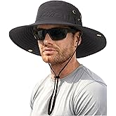FURTALK Sun Hats for Men Fishing Hat UPF 80+ Foldable Wide Brim Outdoor Hiking Beach Summer Hats