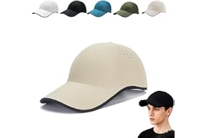 Seamless Packable Lightweight Sports Baseball Cap for Mens, Ultra-Breathable Washable Portable Quick-Dry Hat for Travel