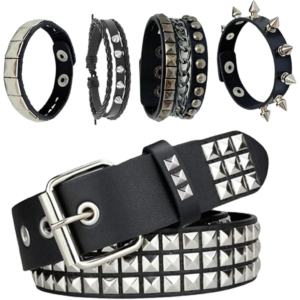 Wide Punk Gothic Studded Rivet Belt Detachable Crystal Waist Chain Y2K Emo il_1080xN.6769574586_5h43.jpg main image 3