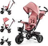 Kinderkraft AVEO Tricycle 9 Months to 5 Years Pink Adjustable Handle Foldable