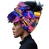 African Head Wrap Extra Long 72”x22”Wax Print Head Scarf Tie for Women